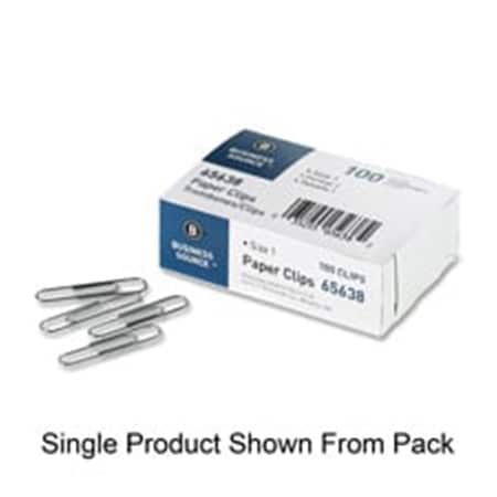 Business Source Paper Clips-Jumbo-.041 Wire Gauge-1000-PK-Silver BSN65639